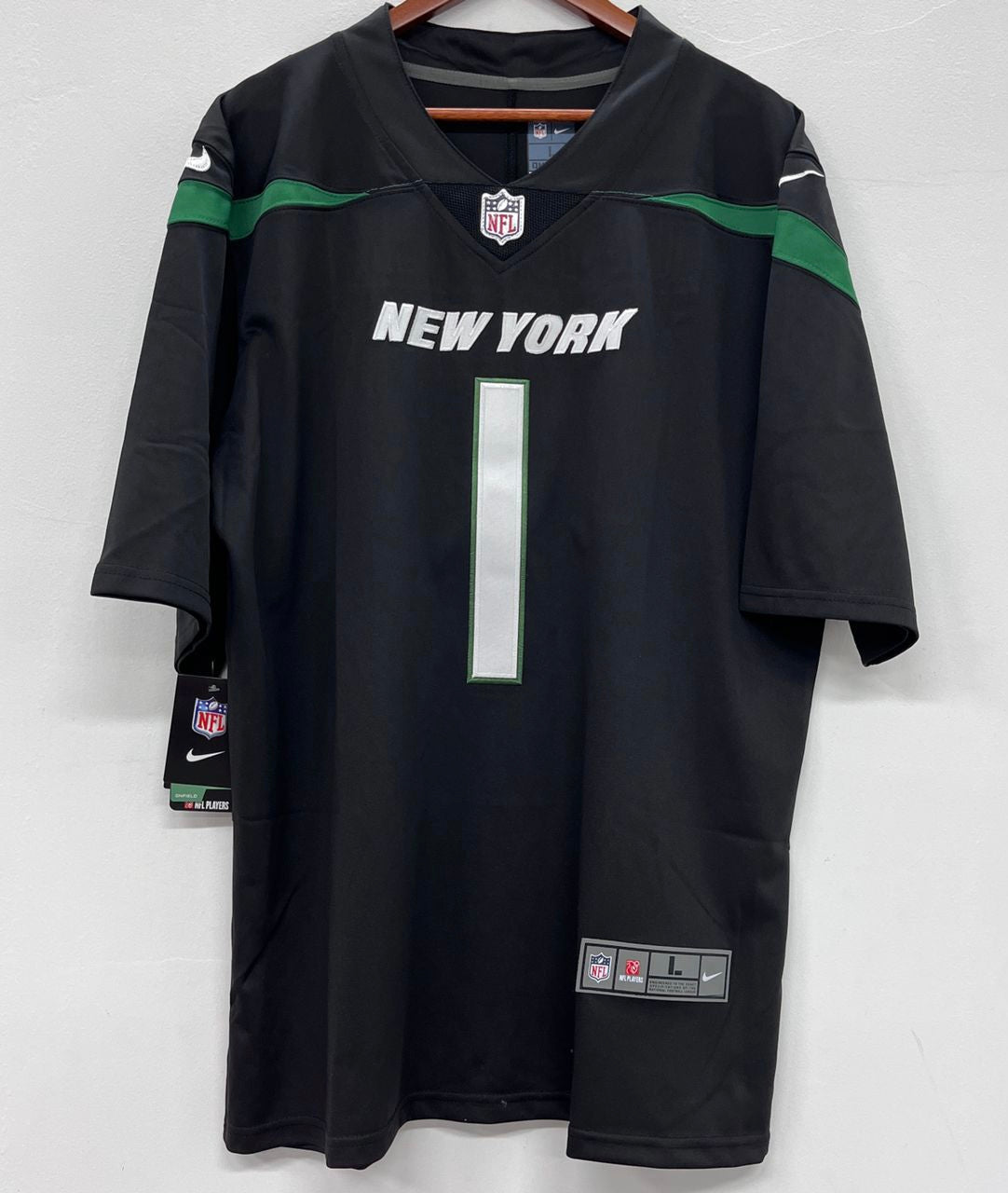 Sauce Gardner New York Jets Official NFL Nike Jersey black product image 2