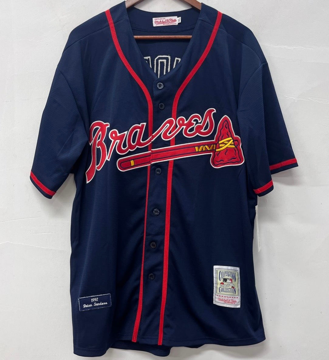 Deion Sanders Atlanta Braves 1992 Mitchell & Ness jersey product image 3
