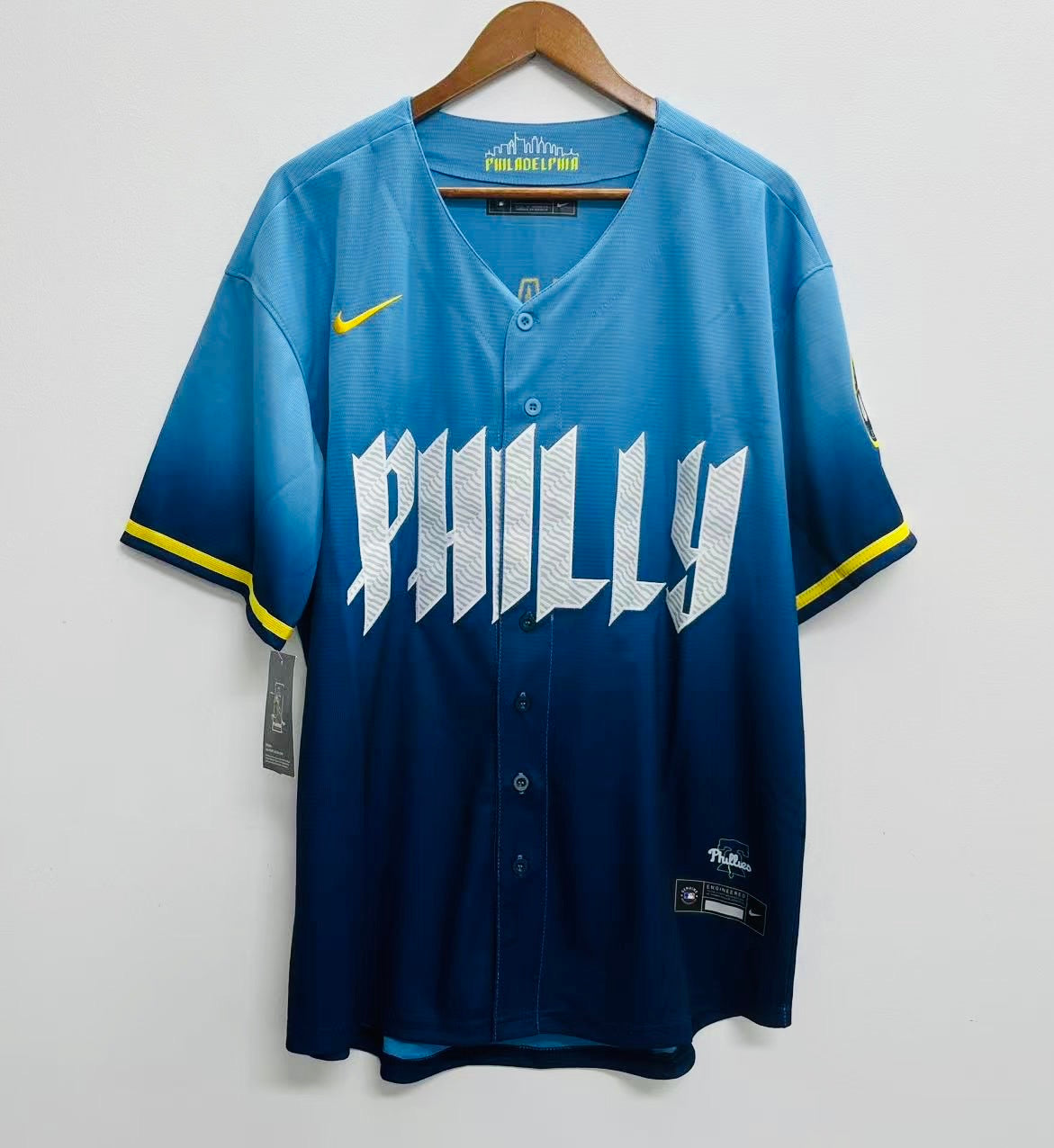Kyle Schwarber Philadelphia Phillies Blue City Connect MLB product image 2