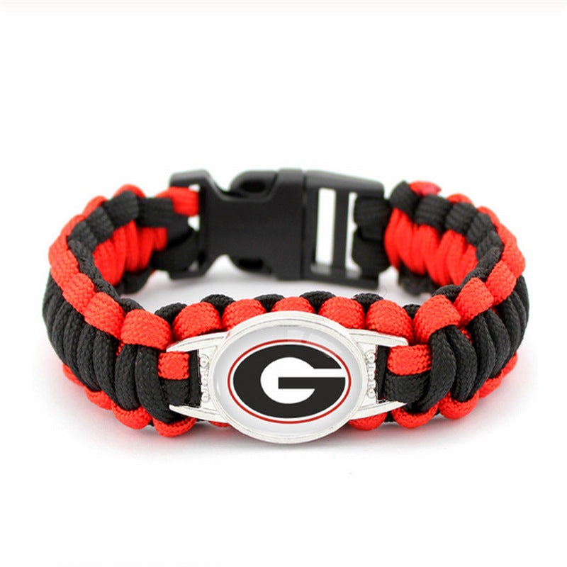 Georgia Bulldogs snap clasp bracelet product image 1