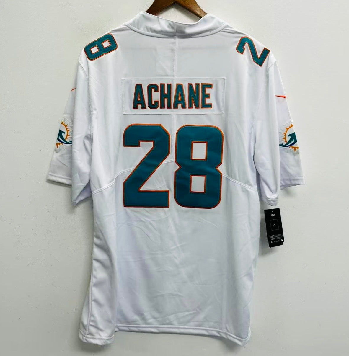 De’von Achane Miami Dolphins Official NFL Nike Jersey white product image 1