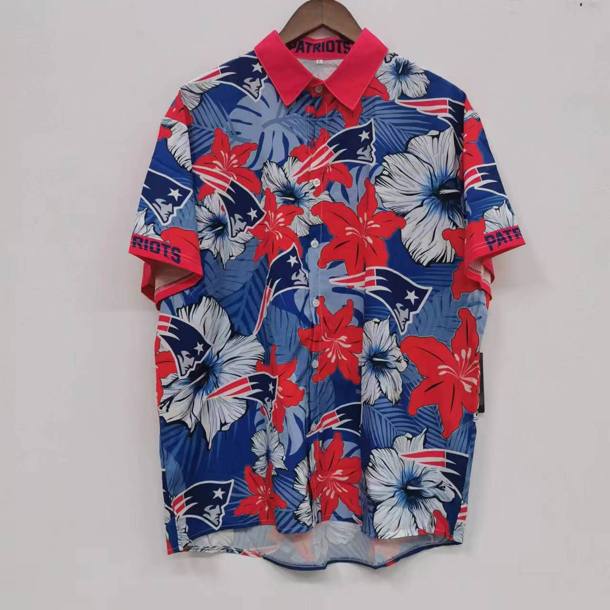 New England Patriots Official NFL Floral Palm shirt product image 1