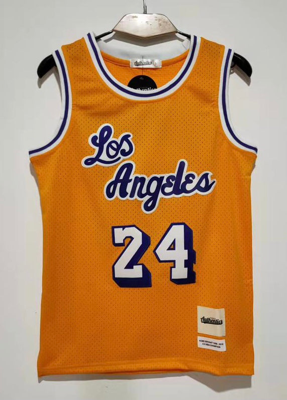 Kobe Bryant YOUTH Los Angeles Lakers Jersey Yellow #24 product image 3
