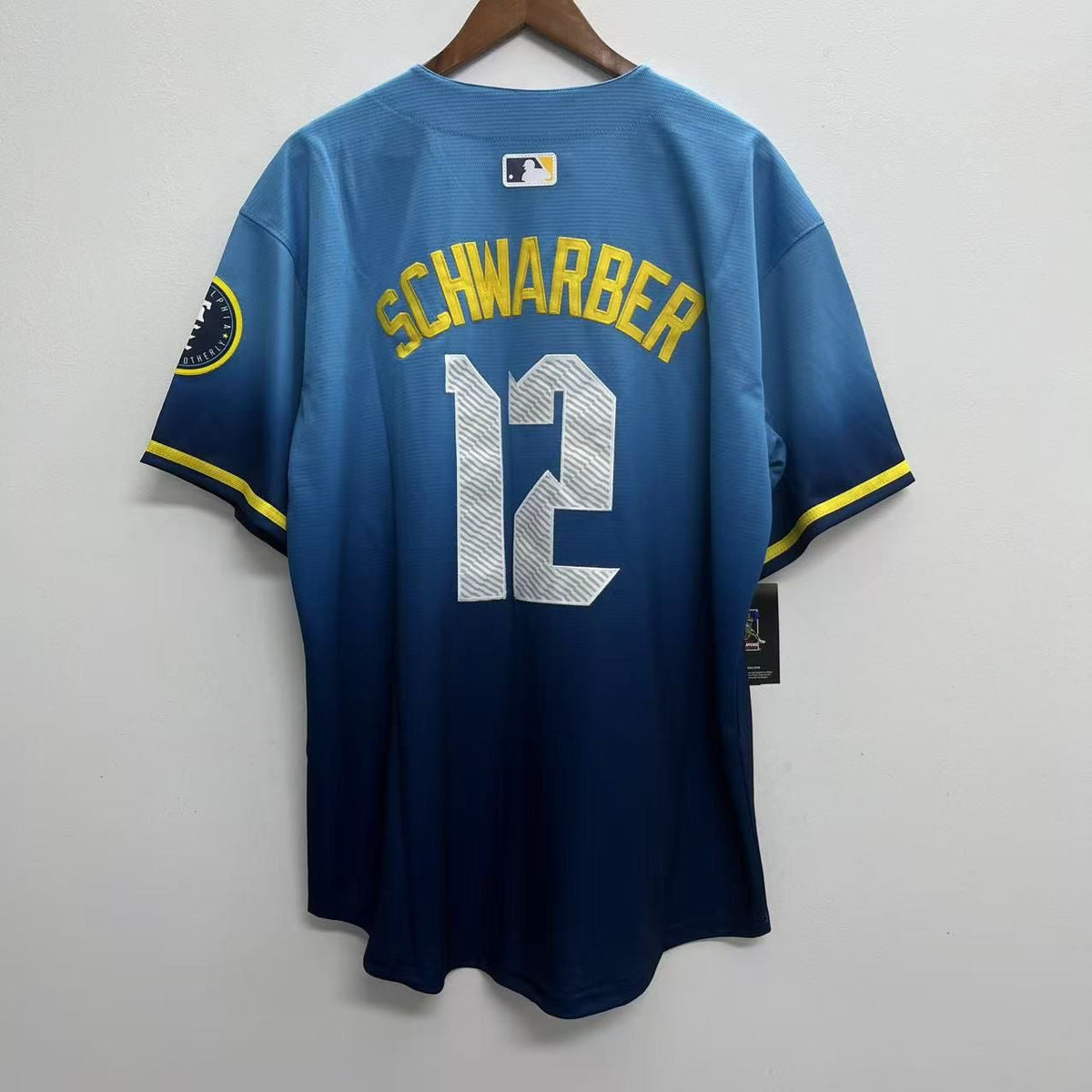 Kyle Schwarber Philadelphia Phillies Blue City Connect MLB product image 1