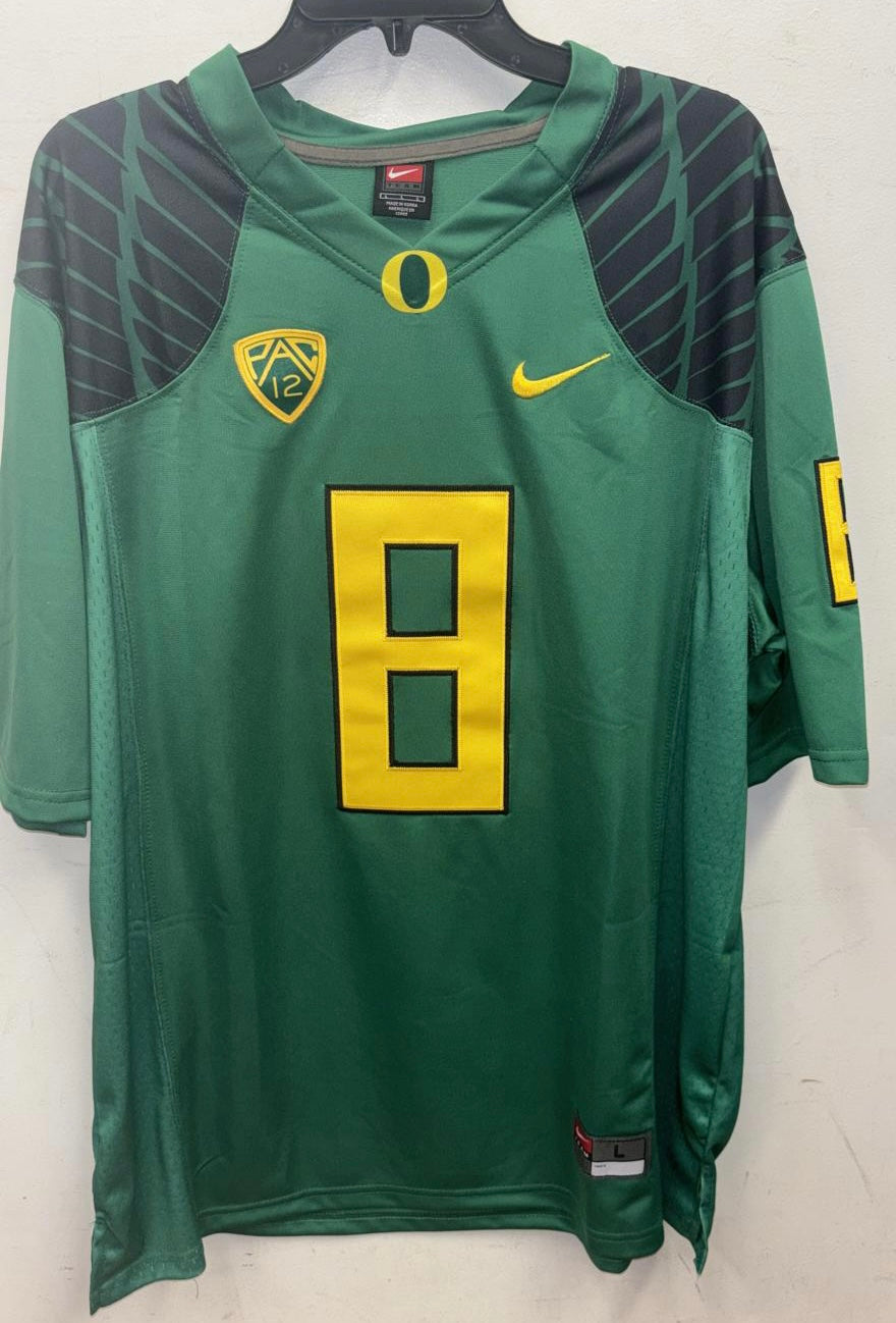 Marcus Mariota Oregon Ducks Official NCAA Nike Jersey Green product image 4