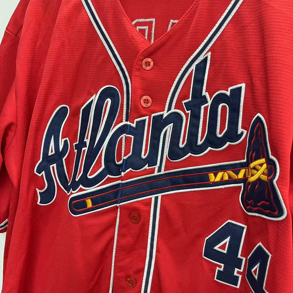 Hank Aaron Atlanta Milwaukee Braves Jersey 1974 Mitchell & product image 5