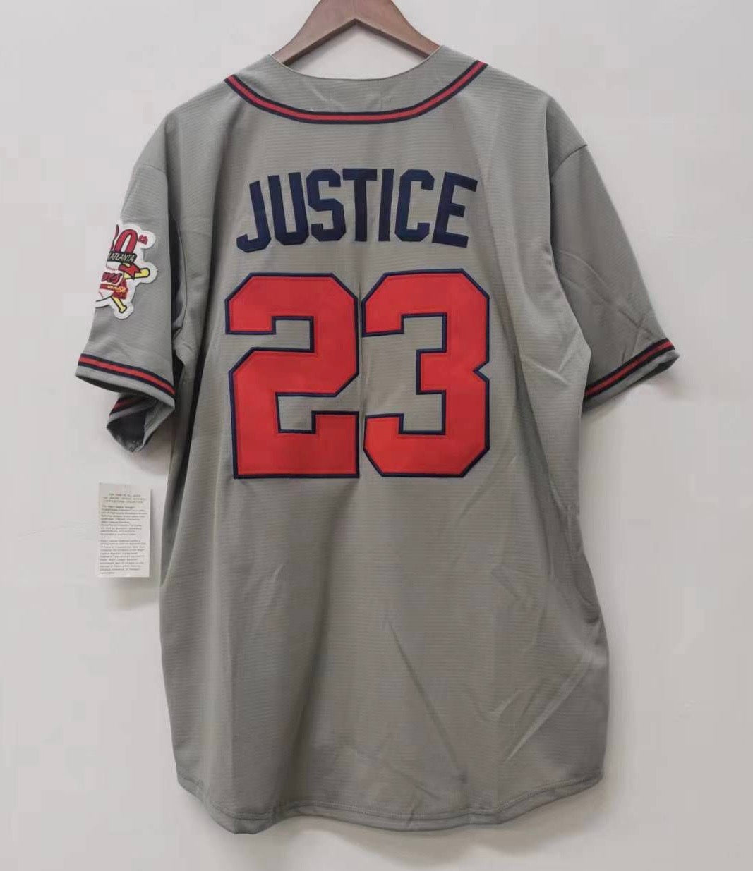 David Justice 1995 Atlanta Braves Official MLB Mitchell & product image 1
