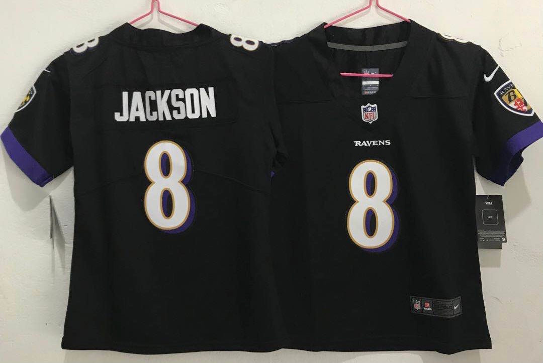 Lamar Jackson Baltimore Ravens YOUTH KIDS Jersey Nike black product image 1