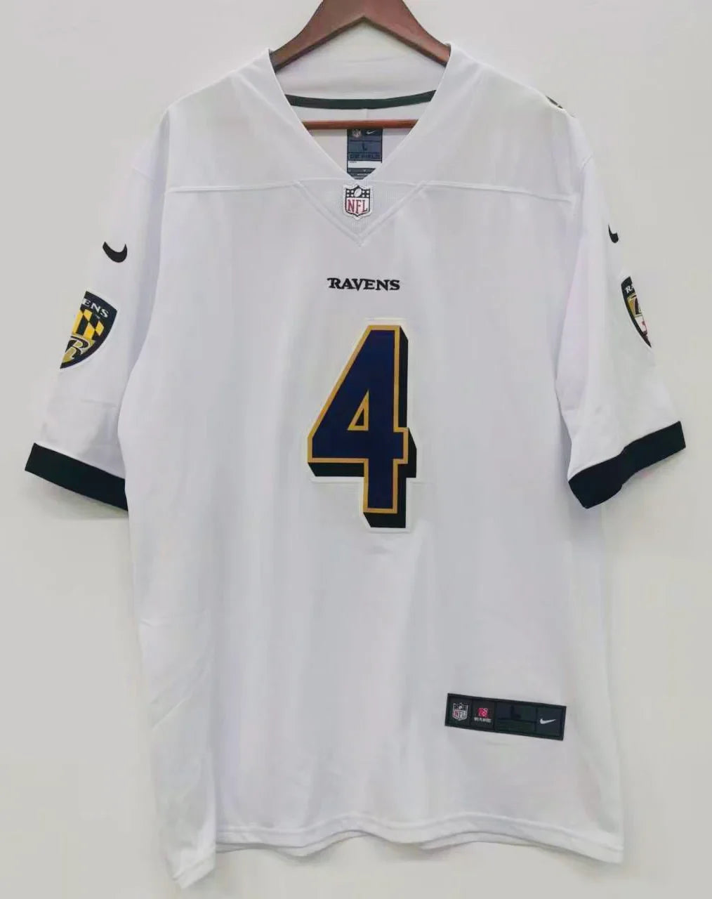 Zay Flowers Baltimore Ravens official NFL Nike Jersey white product image 2