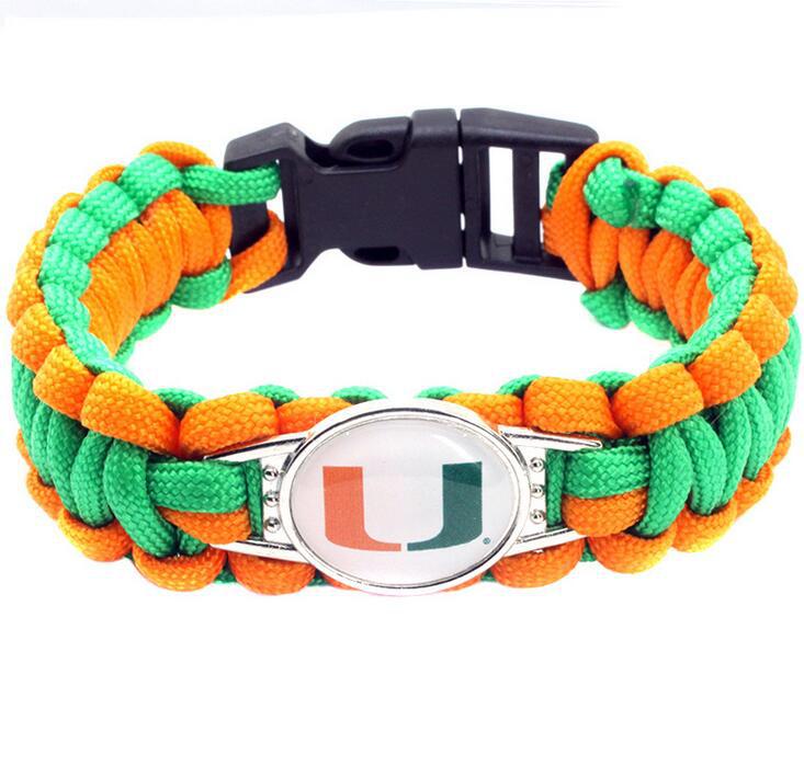 Miami Hurricanes snap clasp bracelet product image 1