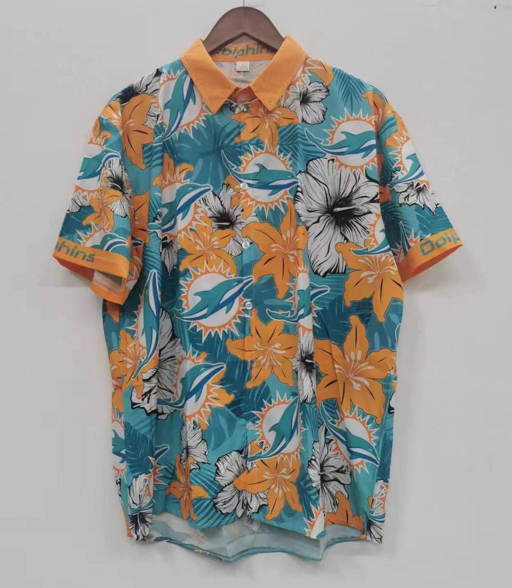 Miami Dolphins Floral Palm shirt product image 1