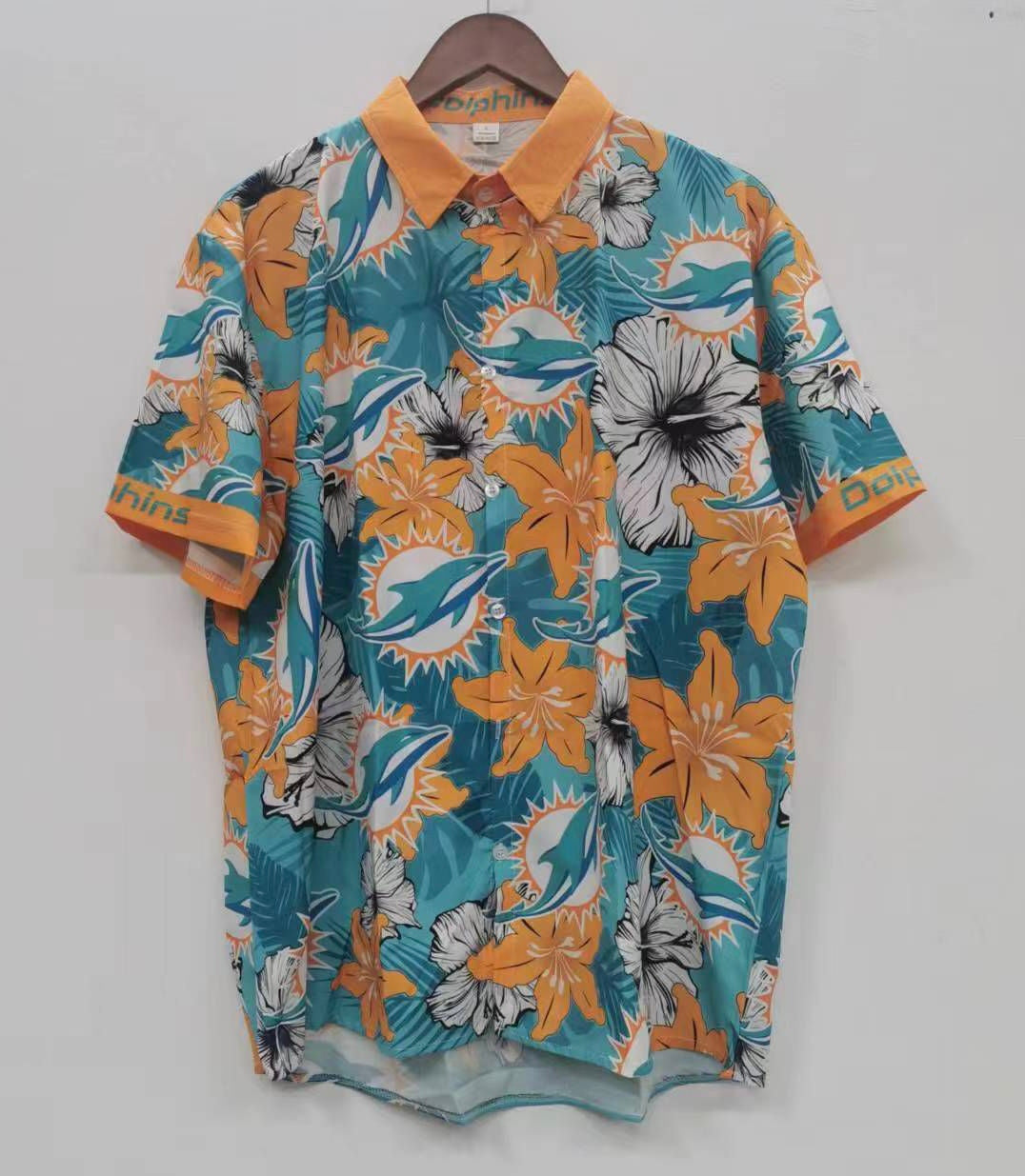 Miami Dolphins Floral Palm shirt product image 1