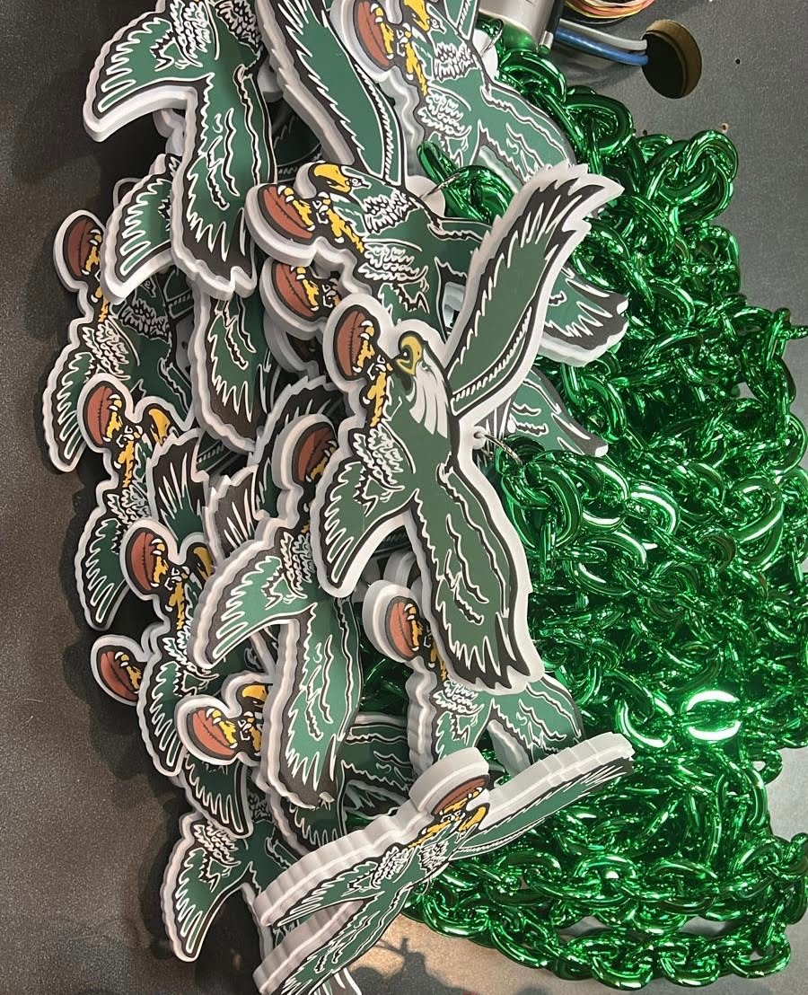 Philadelphia Eagles 3D foam Fan Chain Retro Logo product image 2