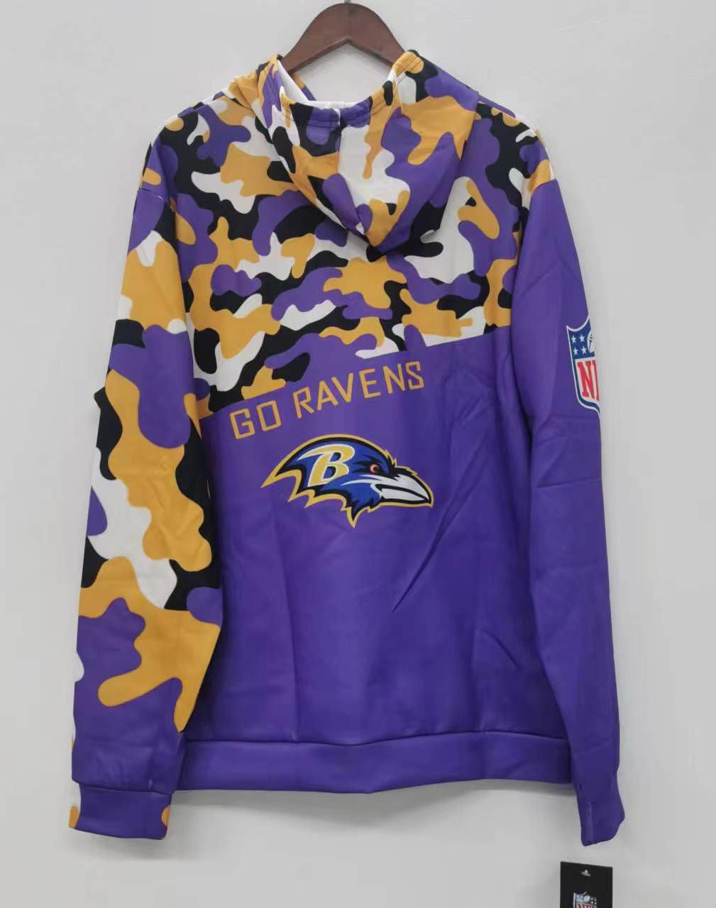 Baltimore Ravens color camouflage light weight hoodie product image 2