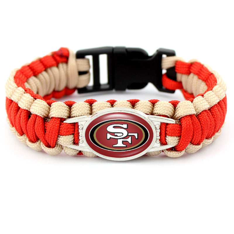 San Francisco 49ers snap clasp bracelet product image 1