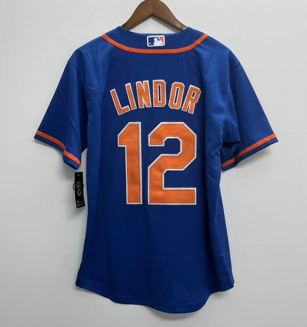 Francisco Lindor New York Mets official MLB Nike Jersey blue product image 1