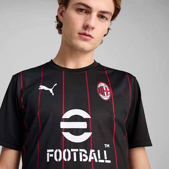 AC Milan Serie A Puma Men Black 2024/25 Pre-Match Jersey product image 4, provided for visual reference and product detail