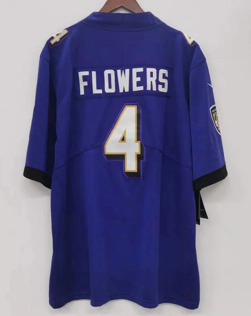 Zay Flowers Baltimore Ravens official NFL Nike Jersey purple product image 1