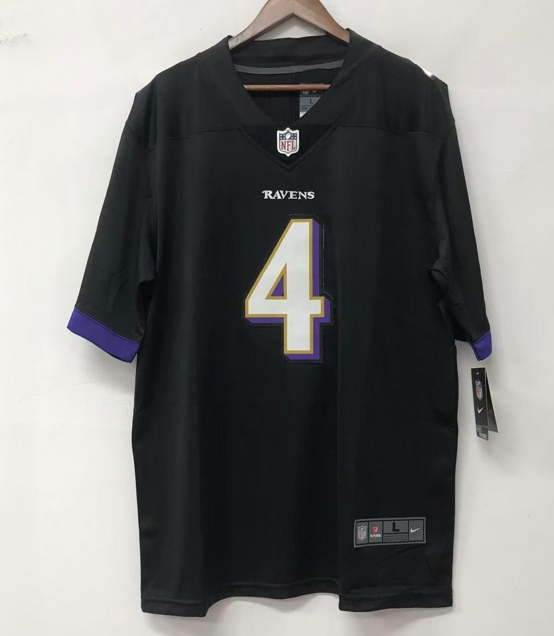 Zay Flowers Baltimore Ravens official NFL Nike Jersey black product image 4