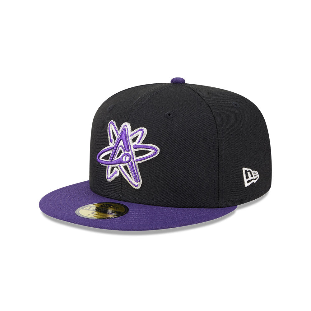 Albuquerque Isotopes MiLB New Era Men Black/Purple 59Fifty Alternate Authentic Collection Fitted Hat product image 1,