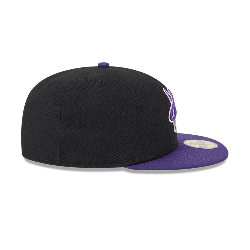 Albuquerque Isotopes MiLB New Era Men Black/Purple 59Fifty Alternate Authentic Collection Fitted Hat product image 5,
