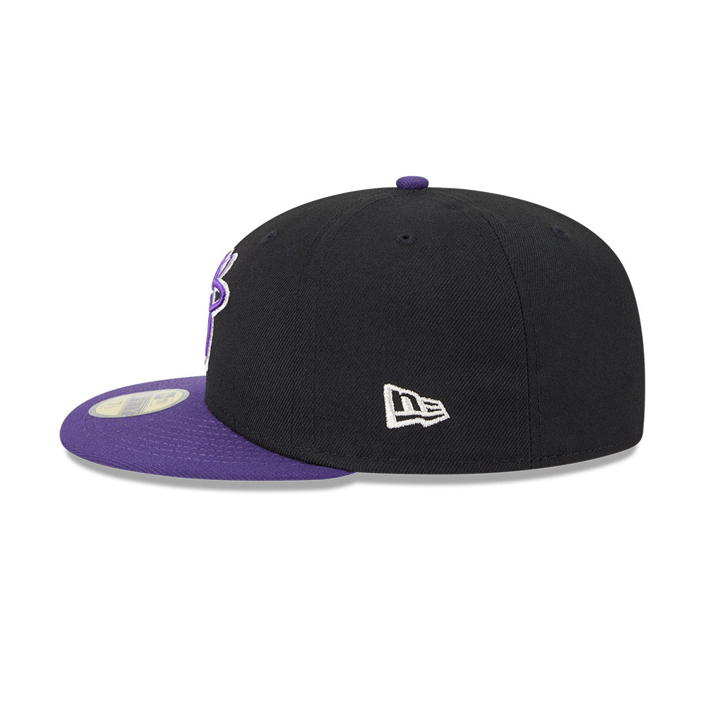 Albuquerque Isotopes MiLB New Era Men Black/Purple 59Fifty Alternate Authentic Collection Fitted Hat product image 6,