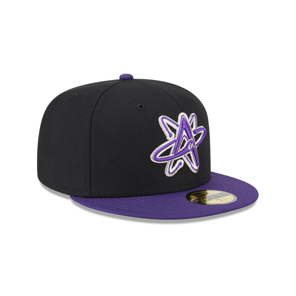 Albuquerque Isotopes MiLB New Era Men Black/Purple 59Fifty Alternate Authentic Collection Fitted Hat product image 4,