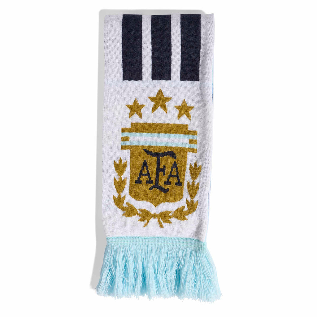 Argentina National Team Adidas White Soccer Scarf product image 1, provided for visual reference and product detail review