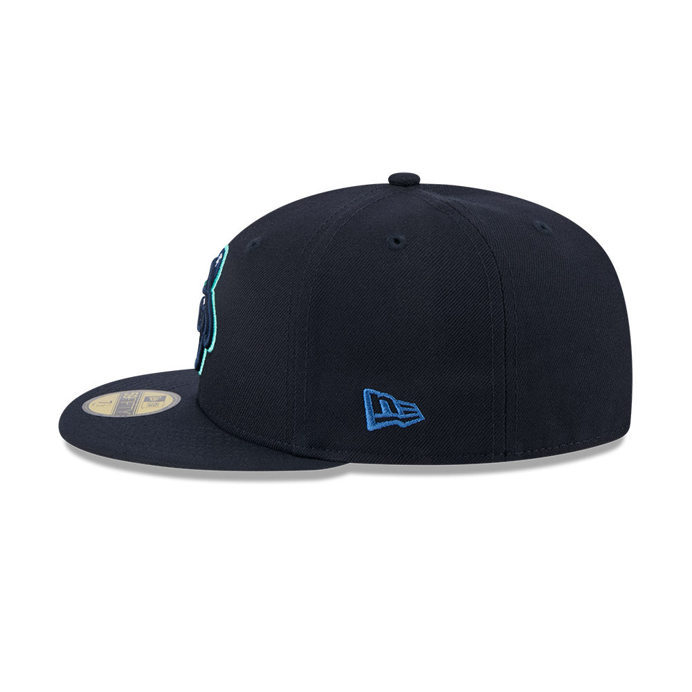 Asheville Tourists MiLB New Era Men Navy 59Fifty Authentic Collection Fitted Hat product image 5, provided for visual