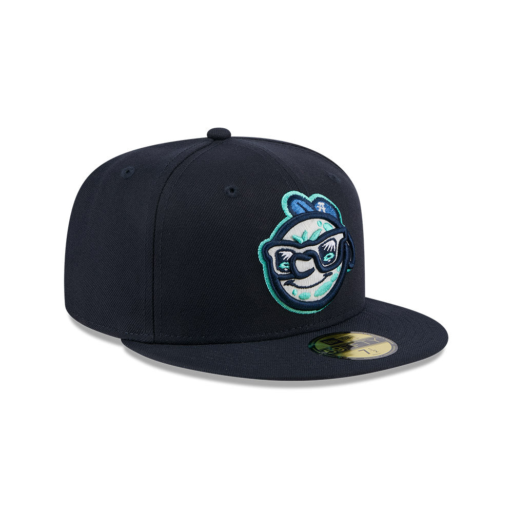 Asheville Tourists MiLB New Era Men Navy 59Fifty Authentic Collection Fitted Hat product image 4, provided for visual