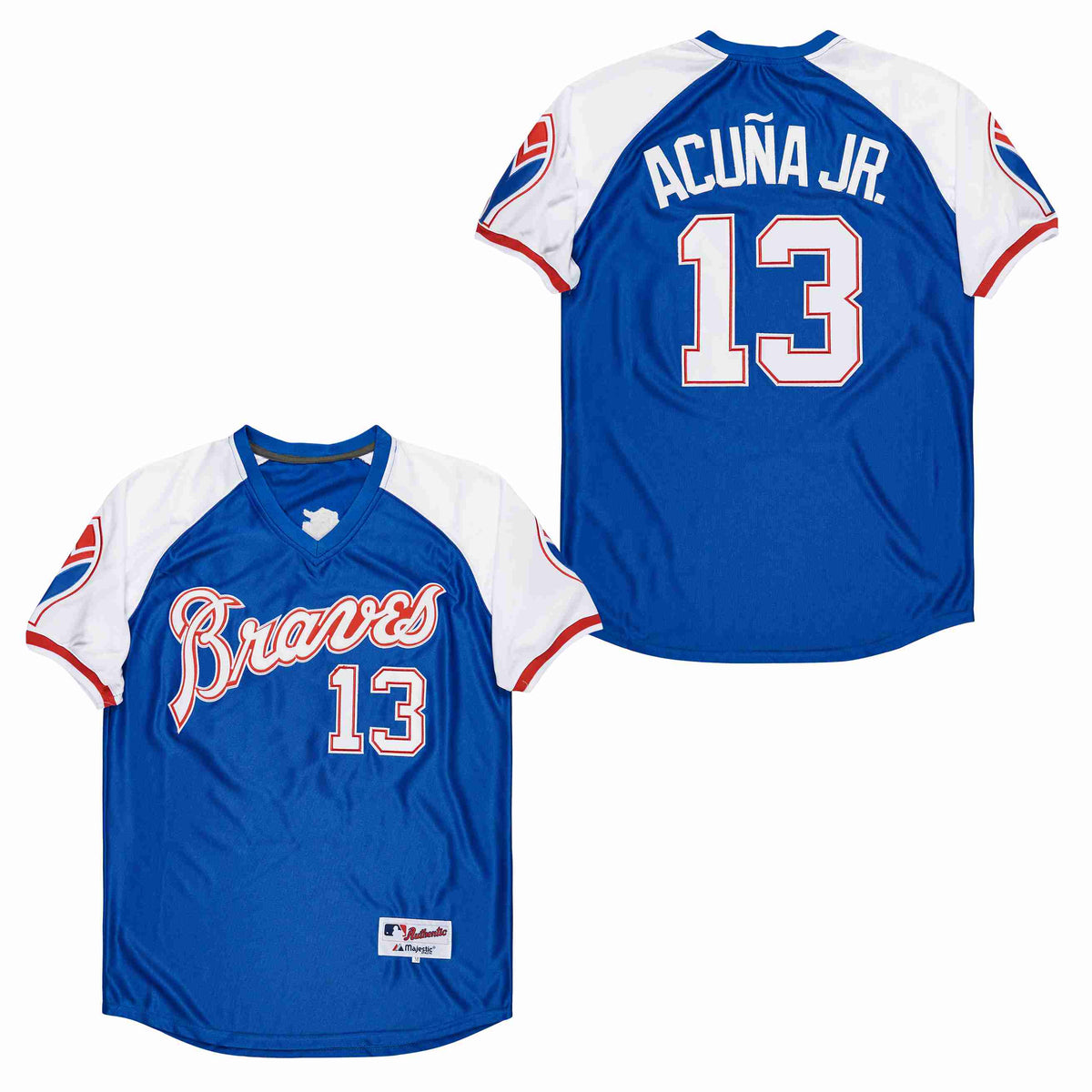 Ronald Acuña Jr. Atlanta Braves Jersey Majestic pullover product image 1