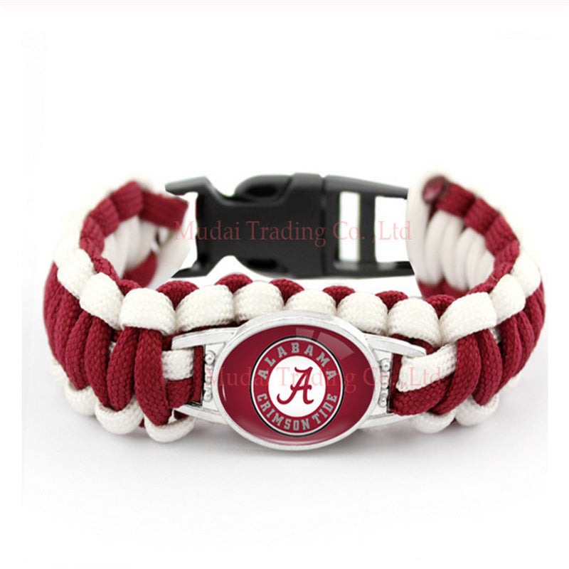 Alabama Crimson Tide snap clasp bracelet product image 1