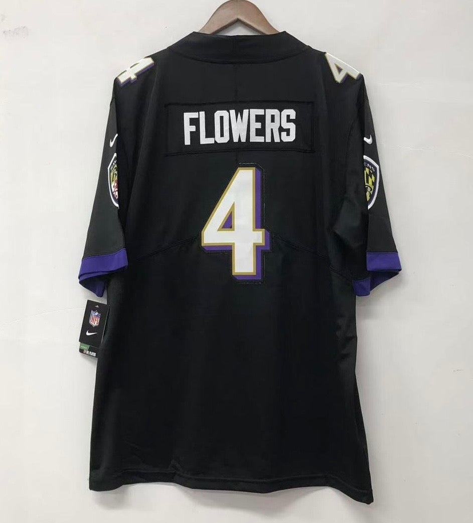 Zay Flowers Baltimore Ravens official NFL Nike Jersey black product image 3