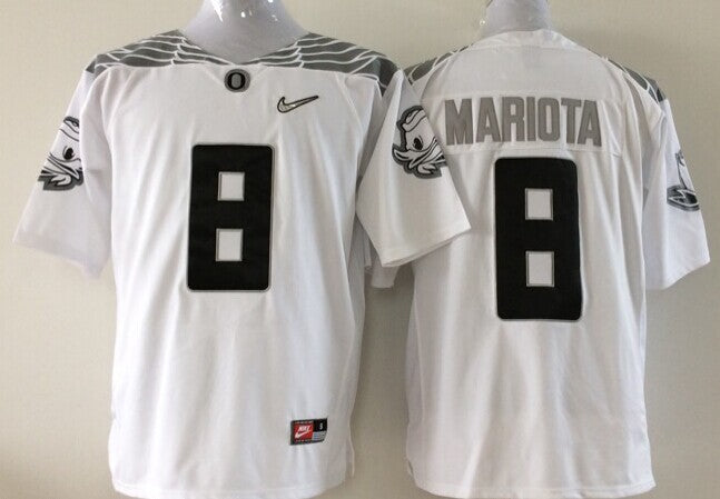 Marcus Mariota Oregon Ducks Official NCAA Nike Jersey White product image 1