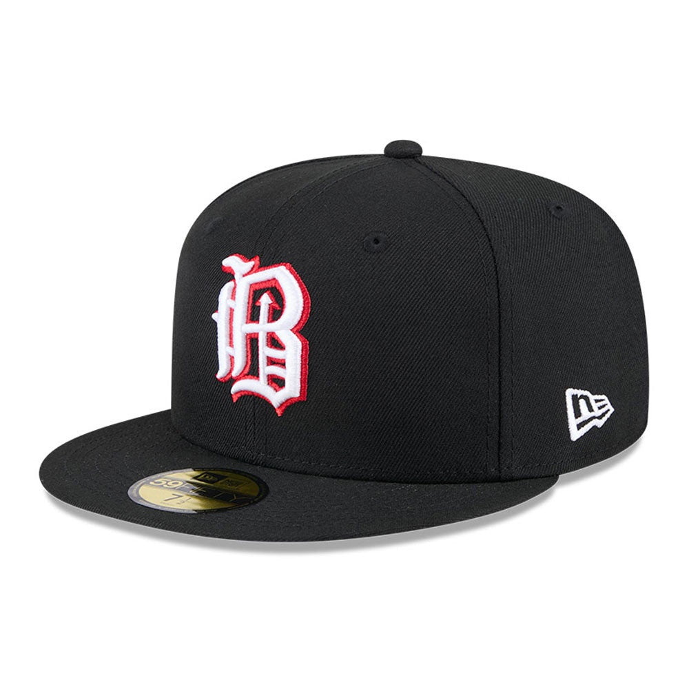 Birmingham Barons MiLB New Era Men Black 59Fifty Authentic Collection Fitted Hat product image 1, provided for visual