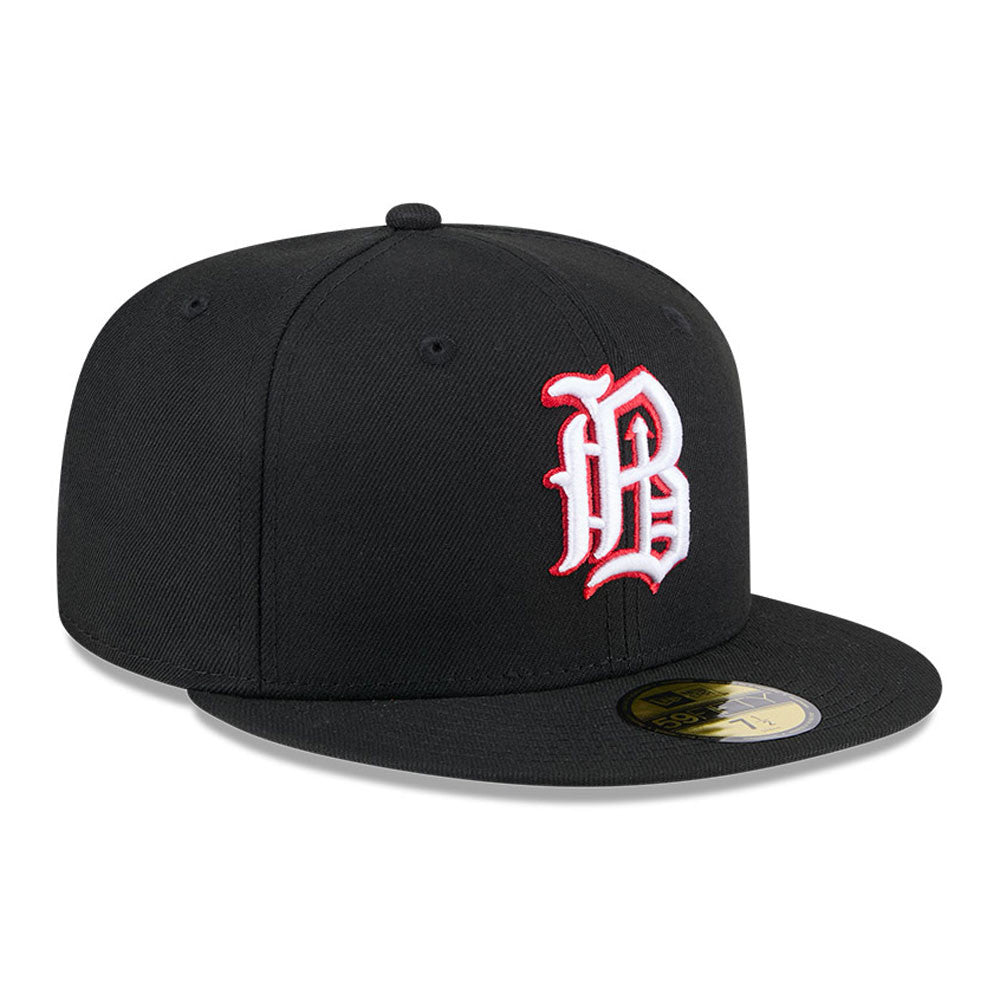 Birmingham Barons MiLB New Era Men Black 59Fifty Authentic Collection Fitted Hat product image 4, provided for visual