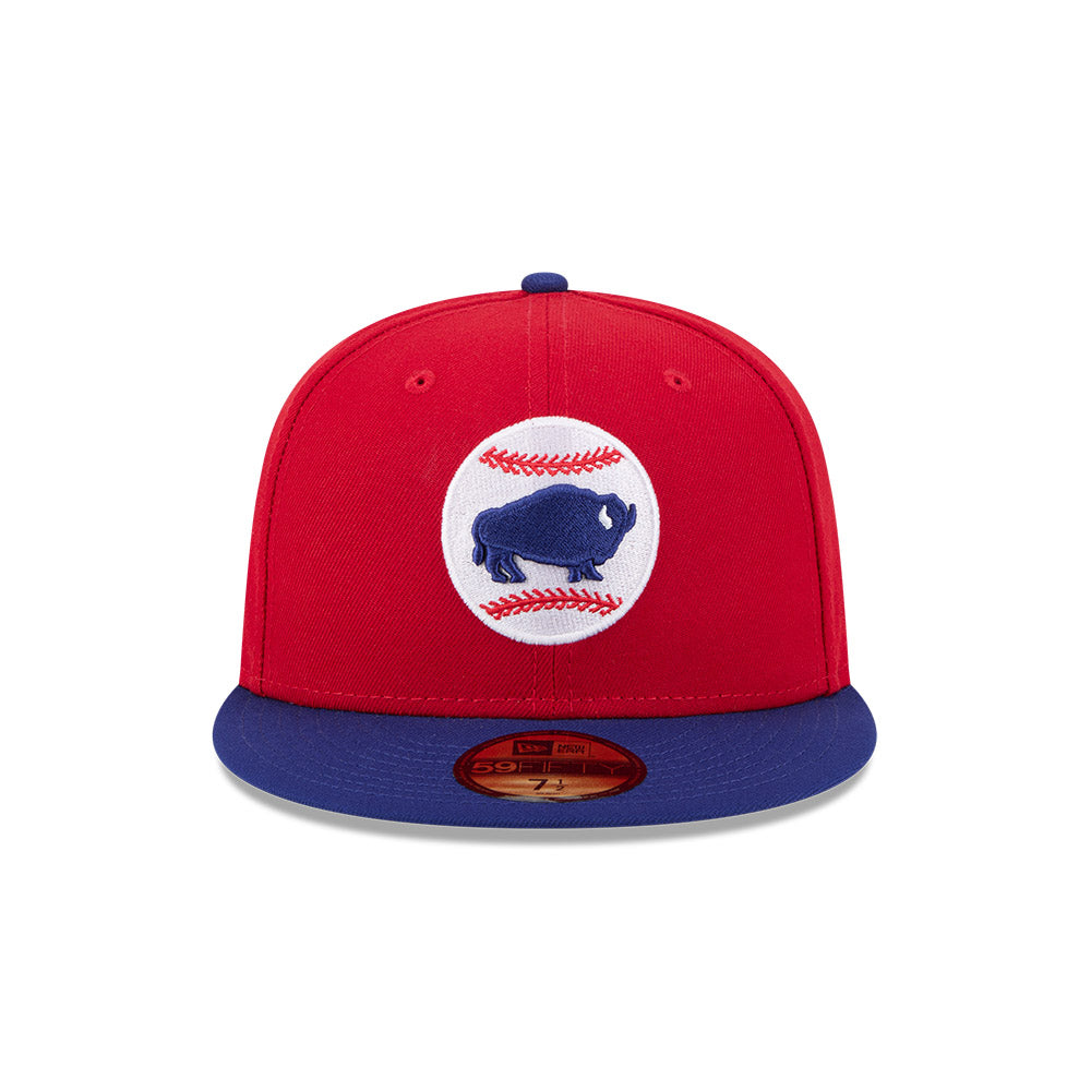 Buffalo Bisons MiLB New Era Men Red/Navy 59Fifty Alternate Authentic Collection Fitted Hat product image 3, provided for