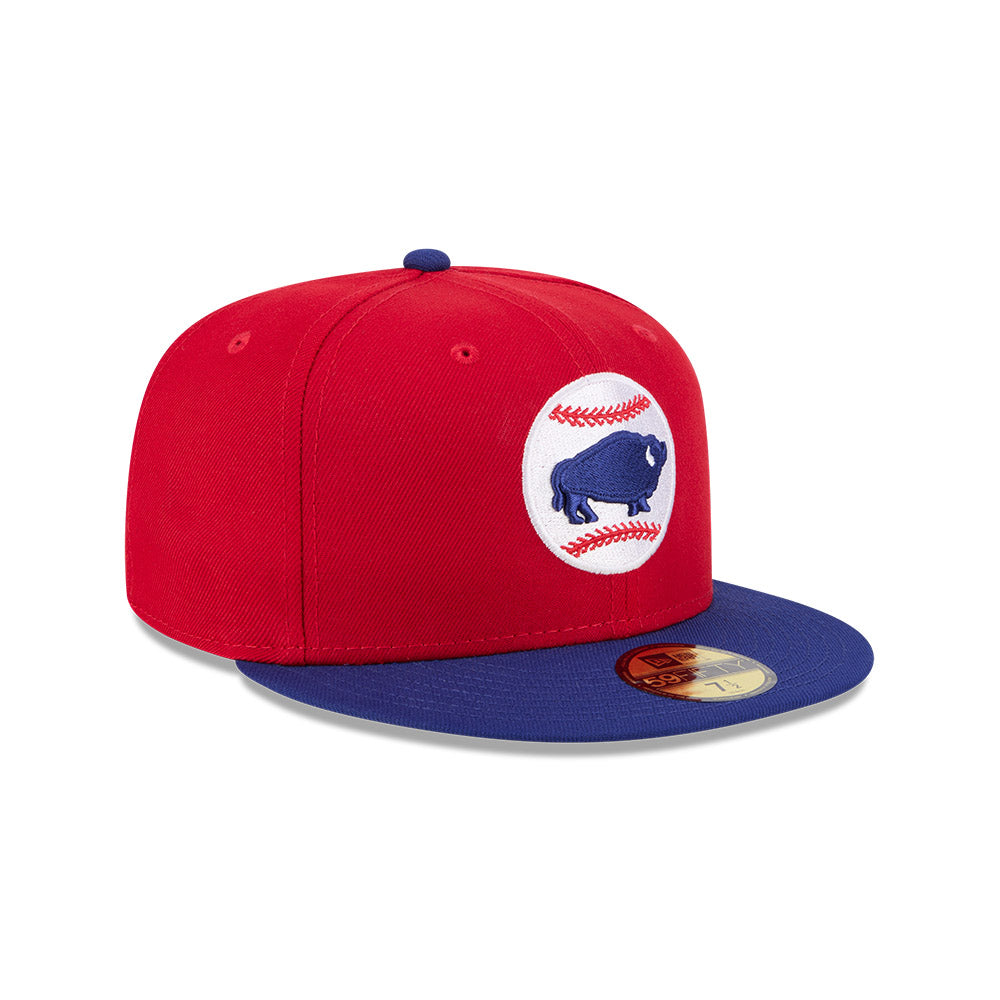 Buffalo Bisons MiLB New Era Men Red/Navy 59Fifty Alternate Authentic Collection Fitted Hat product image 4, provided for