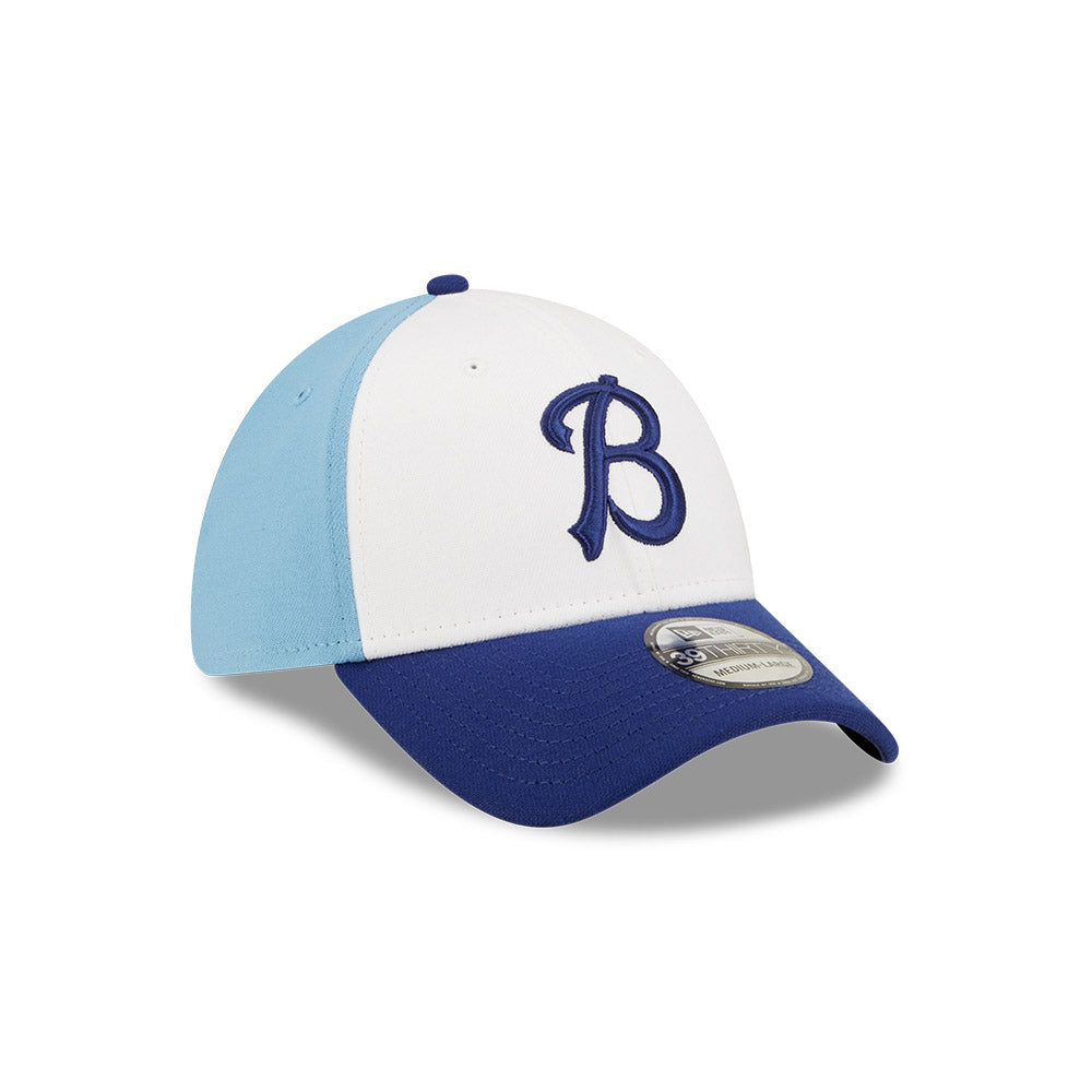 Buffalo Bisons MiLB New Era Men White/Navy 39Thirty Alternate Authentic Collection Stretch Fit Hat product image 4, provided