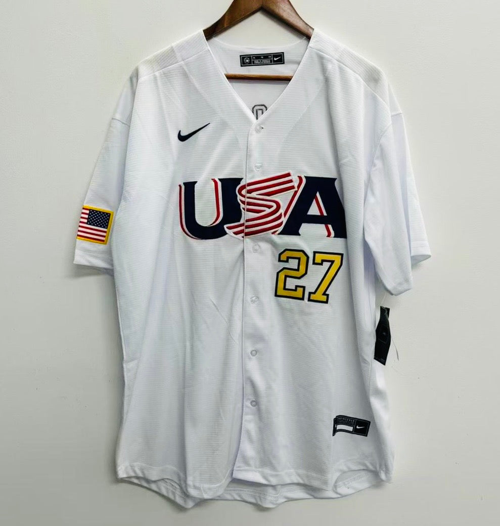 Mike Trout Team USA Baseball jersey Nike white product image 2