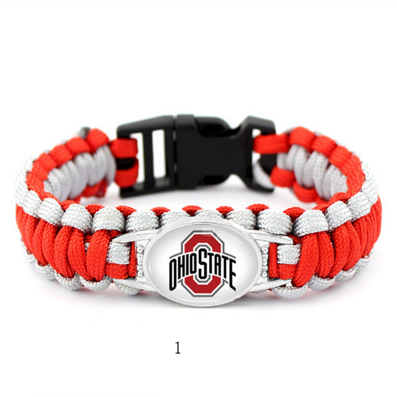 Ohio State Buckeyes snap clasp bracelet product image 1