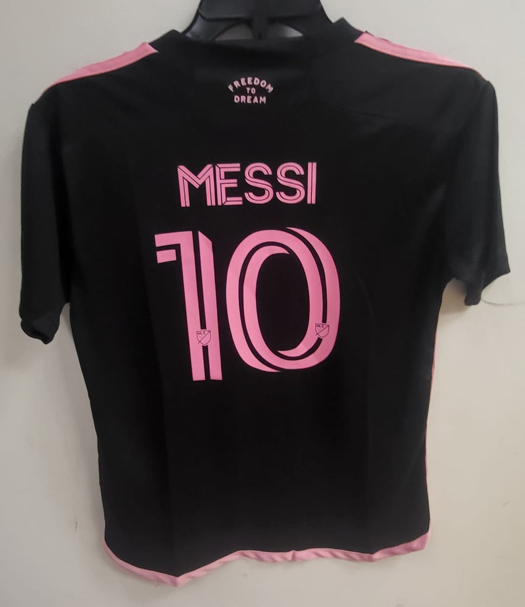 Lionel Messi Inter Miami Soccer Futbol Jersey black YOUTH product image 1
