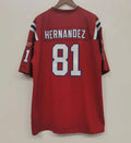 Aaron Hernandez New England Patriots Official NFL Jersey red product image 1