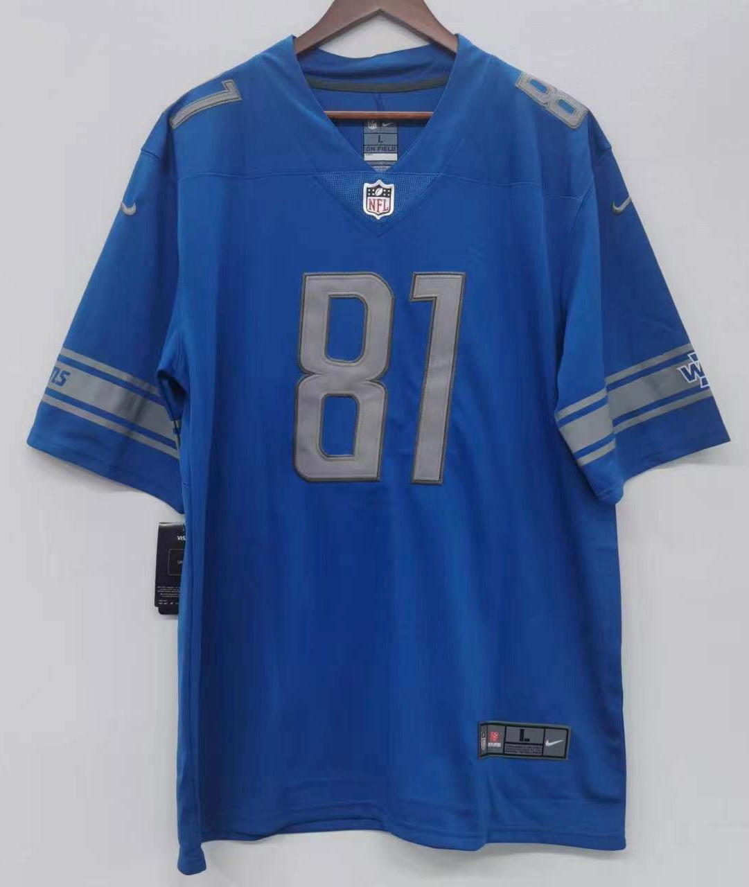 Calvin Johnson Detroit Lions Official NFL Nike Jersey blue product image 2
