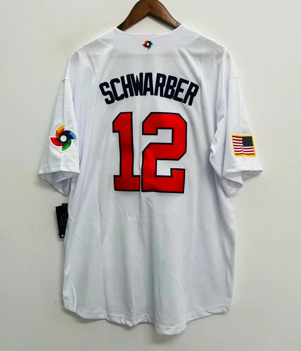 Kyle Schwarber Team USA Baseball Jersey Nike white product image 1