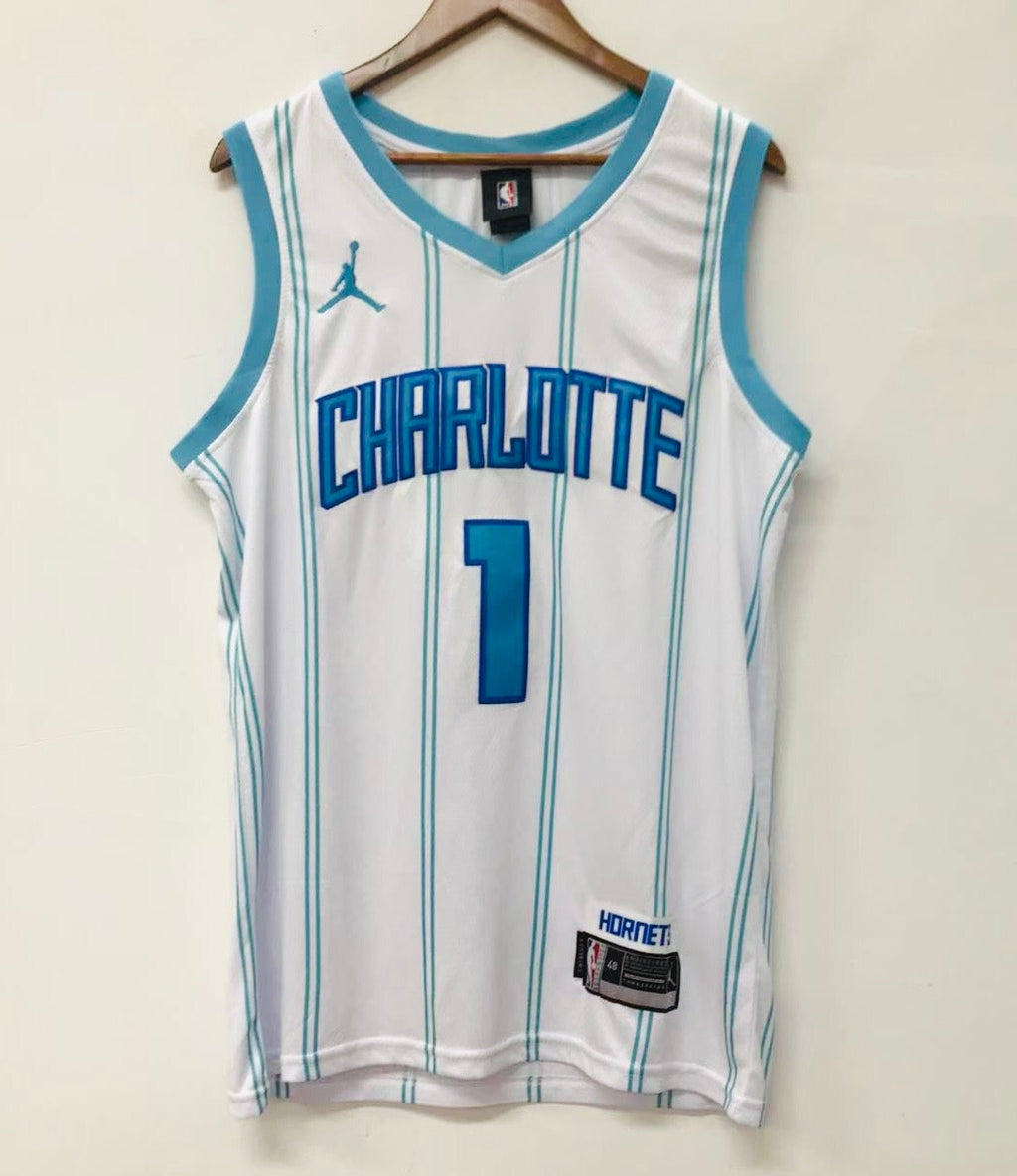 LaMelo Ball Charlotte Hornets Jordan brand Jersey white product image 2