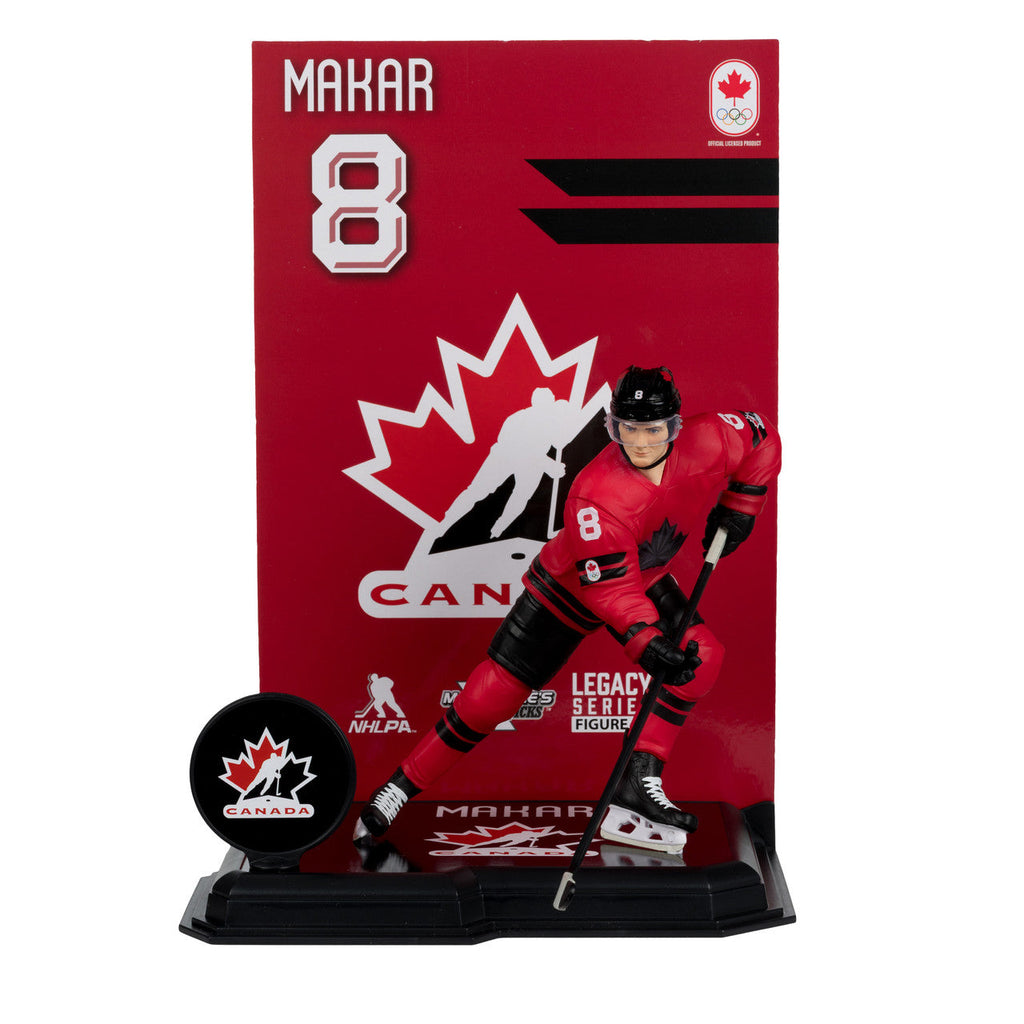 Cale Makar Hockey Canada IIHF McFarlane Toys Olympics Legacy Series 7" Action Figure product image 1, provided for visual