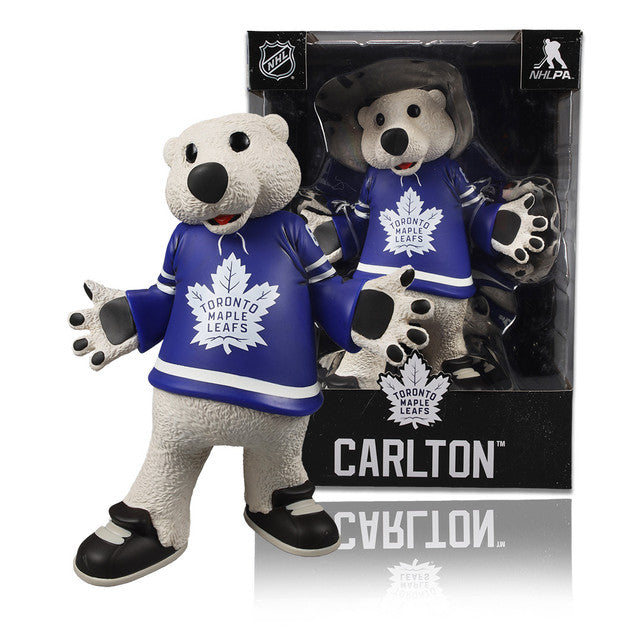 Carlton The Bear Toronto Maple Leafs NHL McFarlane Toys Mascot 8" Vinyl Figure product image 1, provided for visual