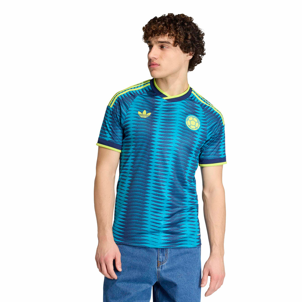Colombia National Team FIFA Adidas Men Blue 2026 Replica Away Jersey product image 3, provided for visual reference and