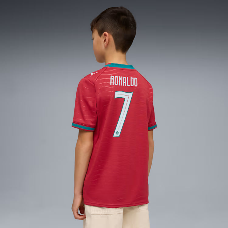 Cristiano Ronaldo Portugal National Team FIFA Puma Youth Red 2026/27 Replica Jersey product image 3, provided for visual